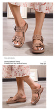 Load image into Gallery viewer, Flower Flat Sandals