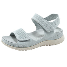 Load image into Gallery viewer, Velcro-cutout Thick-soled Sandals