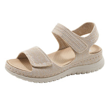 Load image into Gallery viewer, Velcro-cutout Thick-soled Sandals