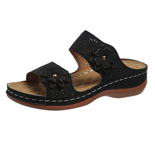 Load image into Gallery viewer, Flower Flat Sandals
