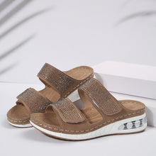 Load image into Gallery viewer, Rhinestone  Roman Sandals
