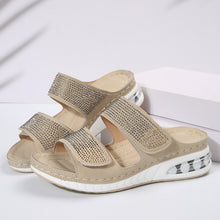 Load image into Gallery viewer, Rhinestone  Roman Sandals
